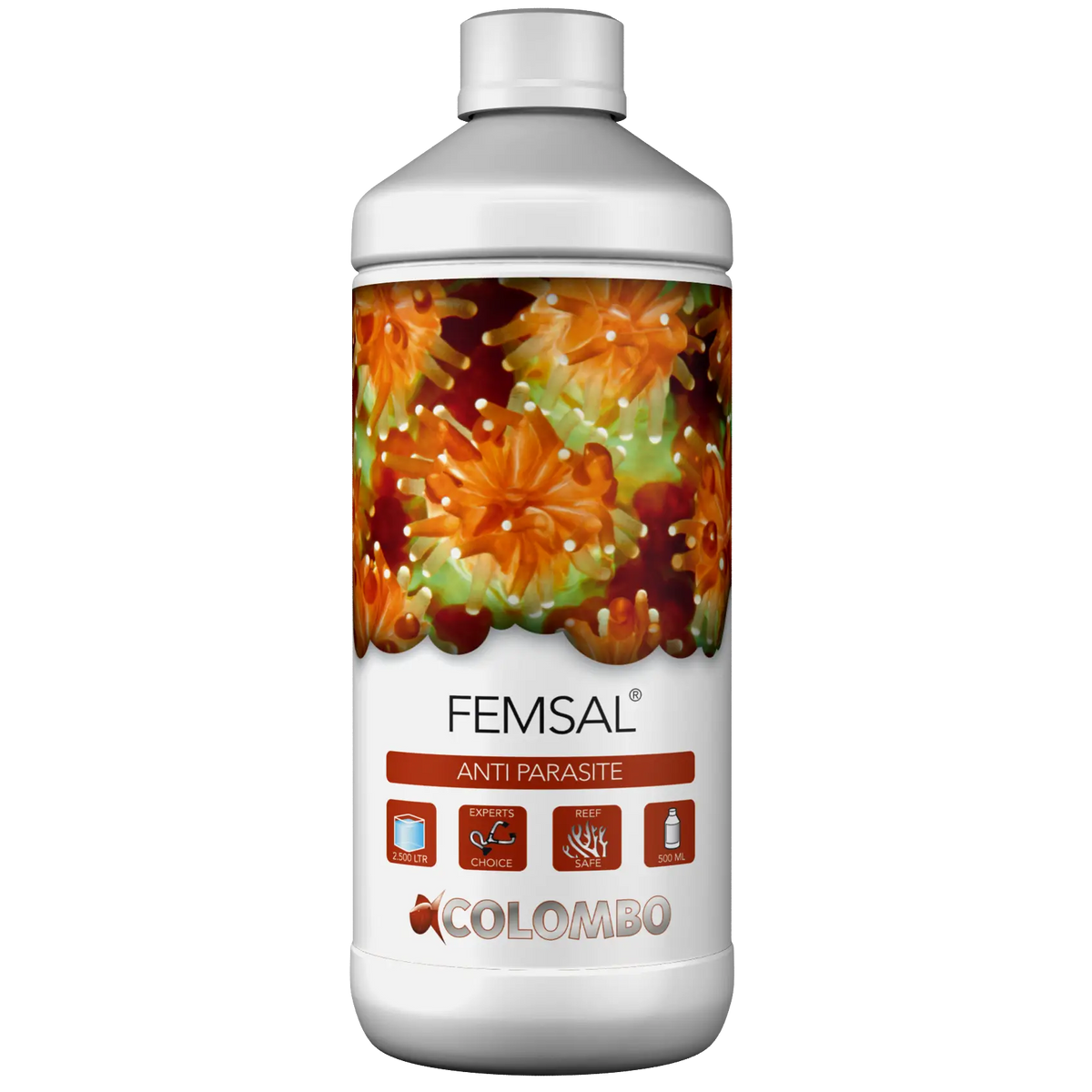 TRAITEMENT POISSON EAU DE MER - COLOMBO MARINE FEMSAL 500 ML 2.500 LITRES