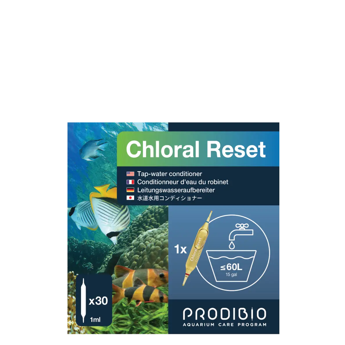 ANTI CHLORE - CHLORAL RESERT X30 AMPOULES