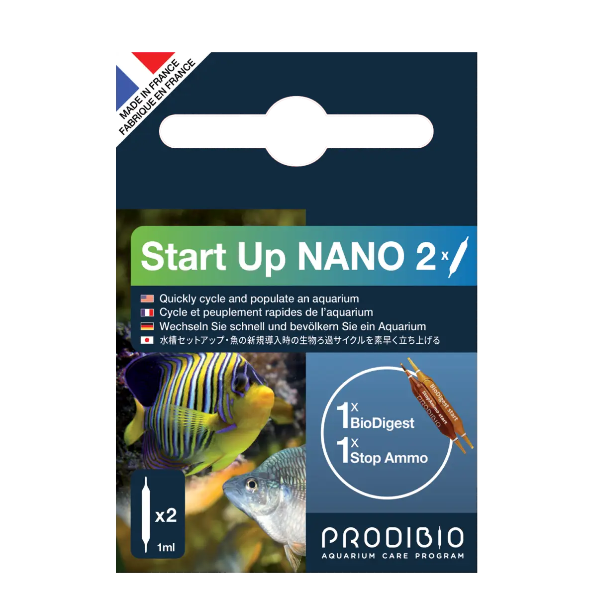 DEMARRAGE AQUARIUM -START UP NANO X2 AMPOULES